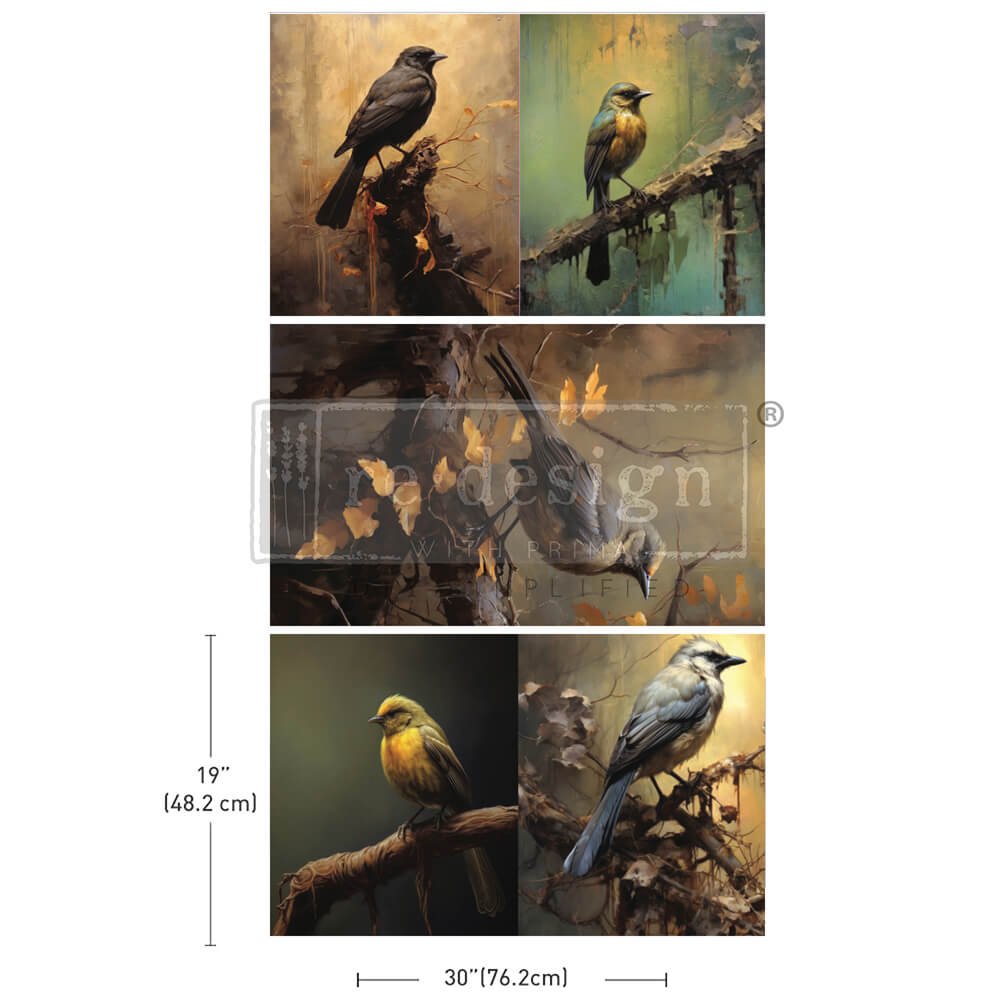 Decor Tissue Paper - AVIAN DREAMSCAPE - 3 PACK - 49.5cm x 76.2cm - Re-Design with Prima